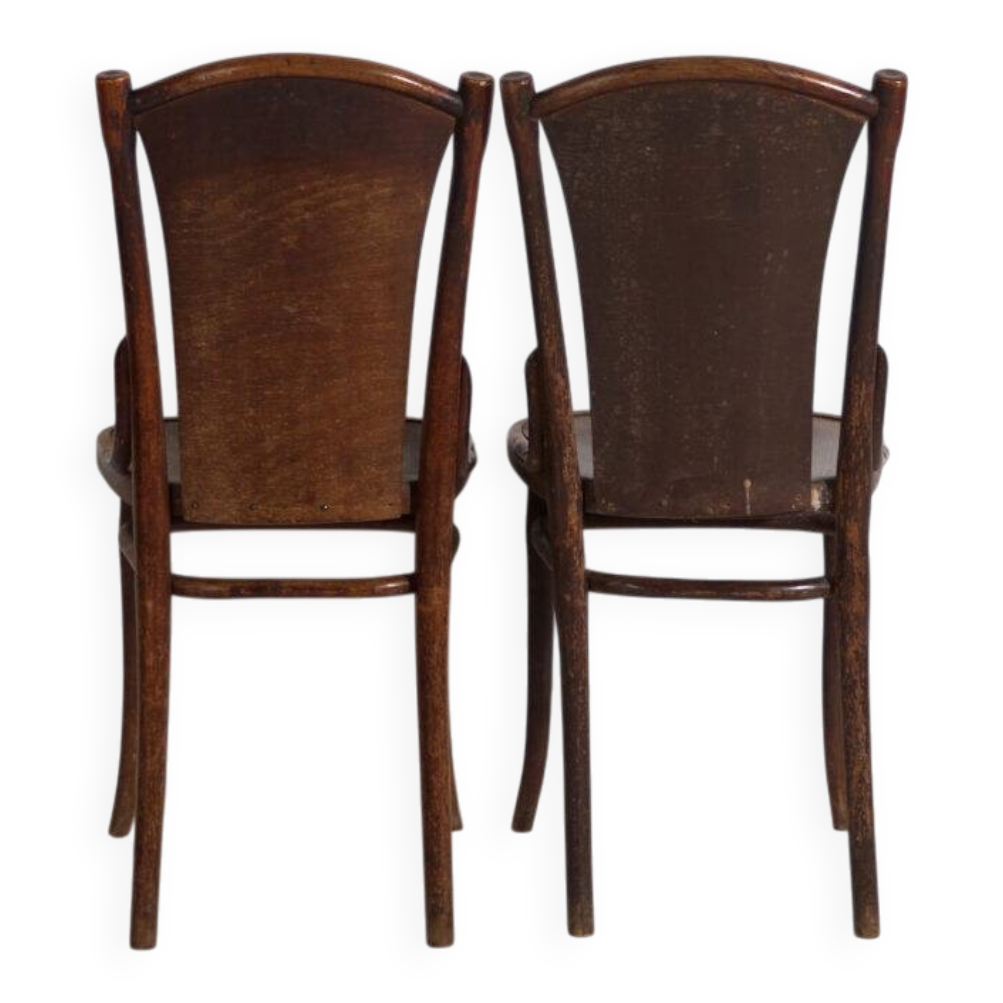 Set of 2 antique bentwood chairs by Thonet – Central Europe, circa 1900-1920