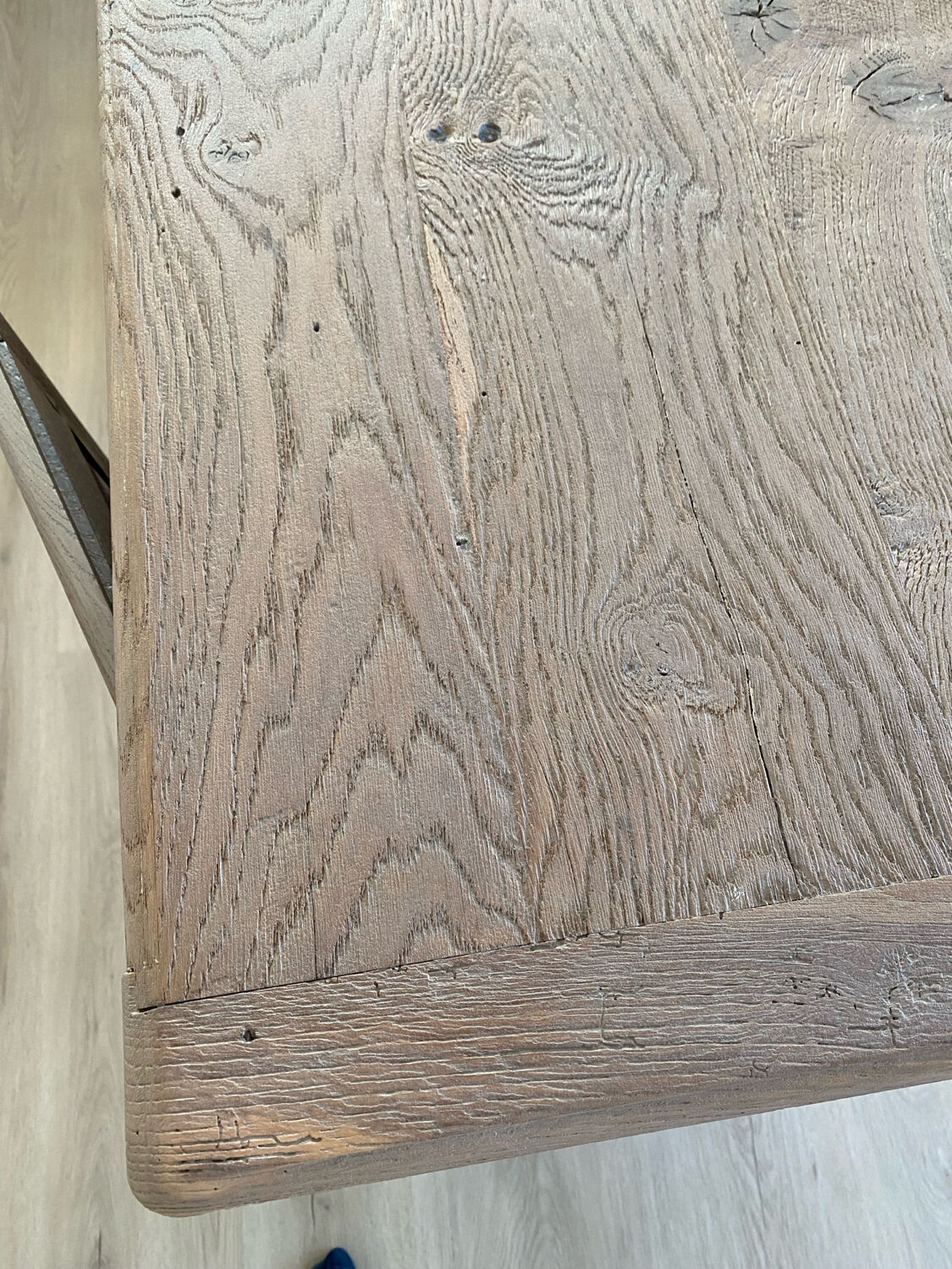 Renovated chic country antique solid wood sideboard