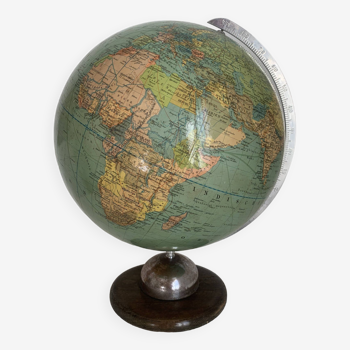 Vintage 1961 terrestrial globe Dietrich Reimer Berlin - 45 cm