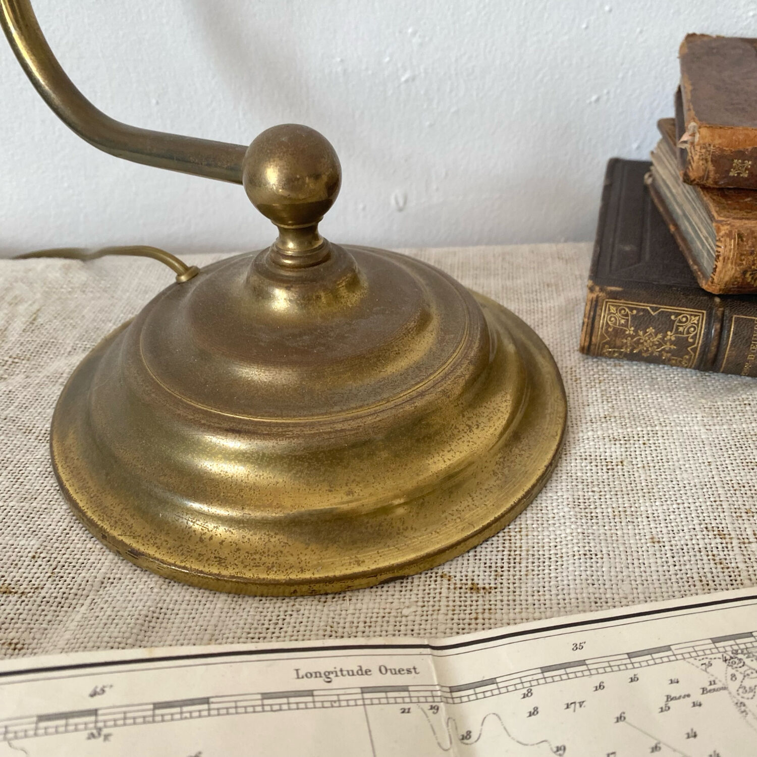 Notary lamp, brass piano lamp