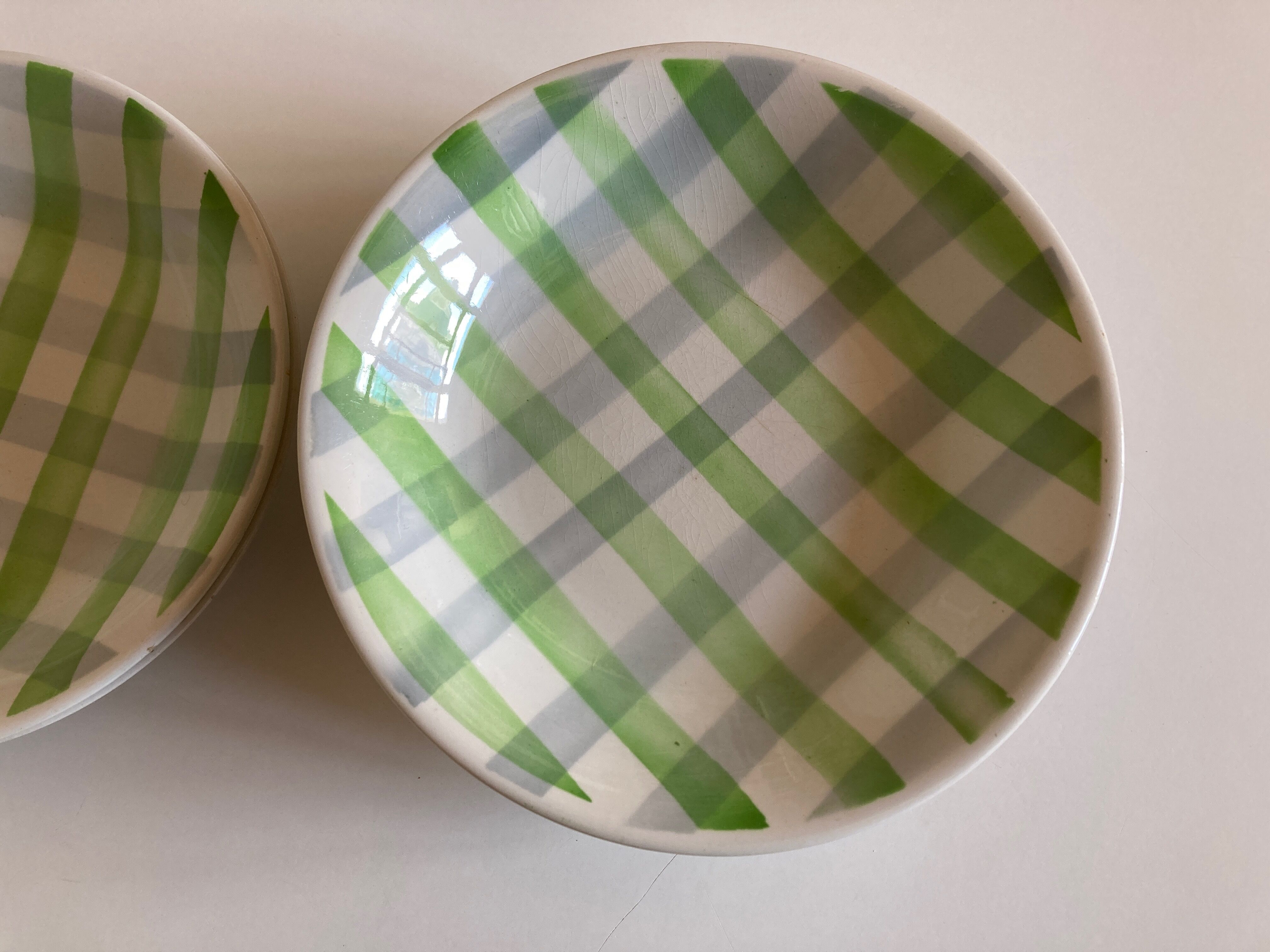 Set of 8 plates Croisette 1960 Badonwiller