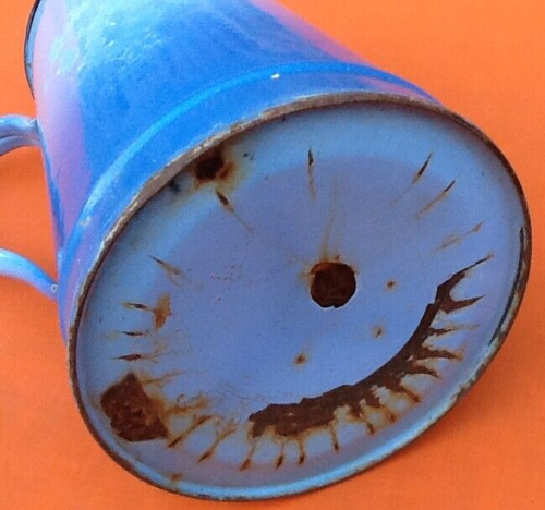 1940s Enamelled sheet metal pitcher