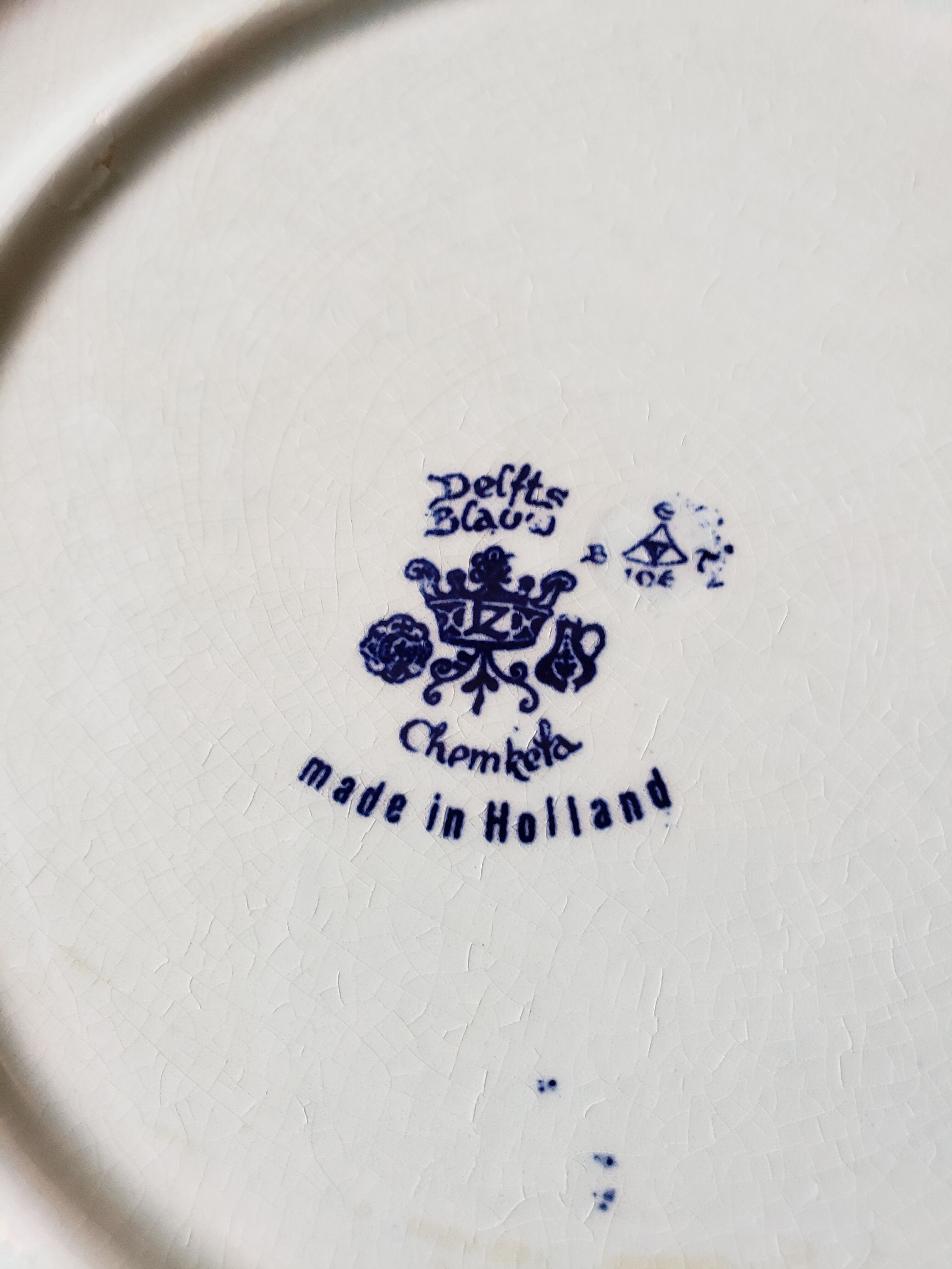 Dish water halen Hollande Chemkefa Delft Charger