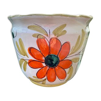 Vintage handmade floral pot cover