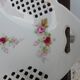 Plat porcelaine décor floral