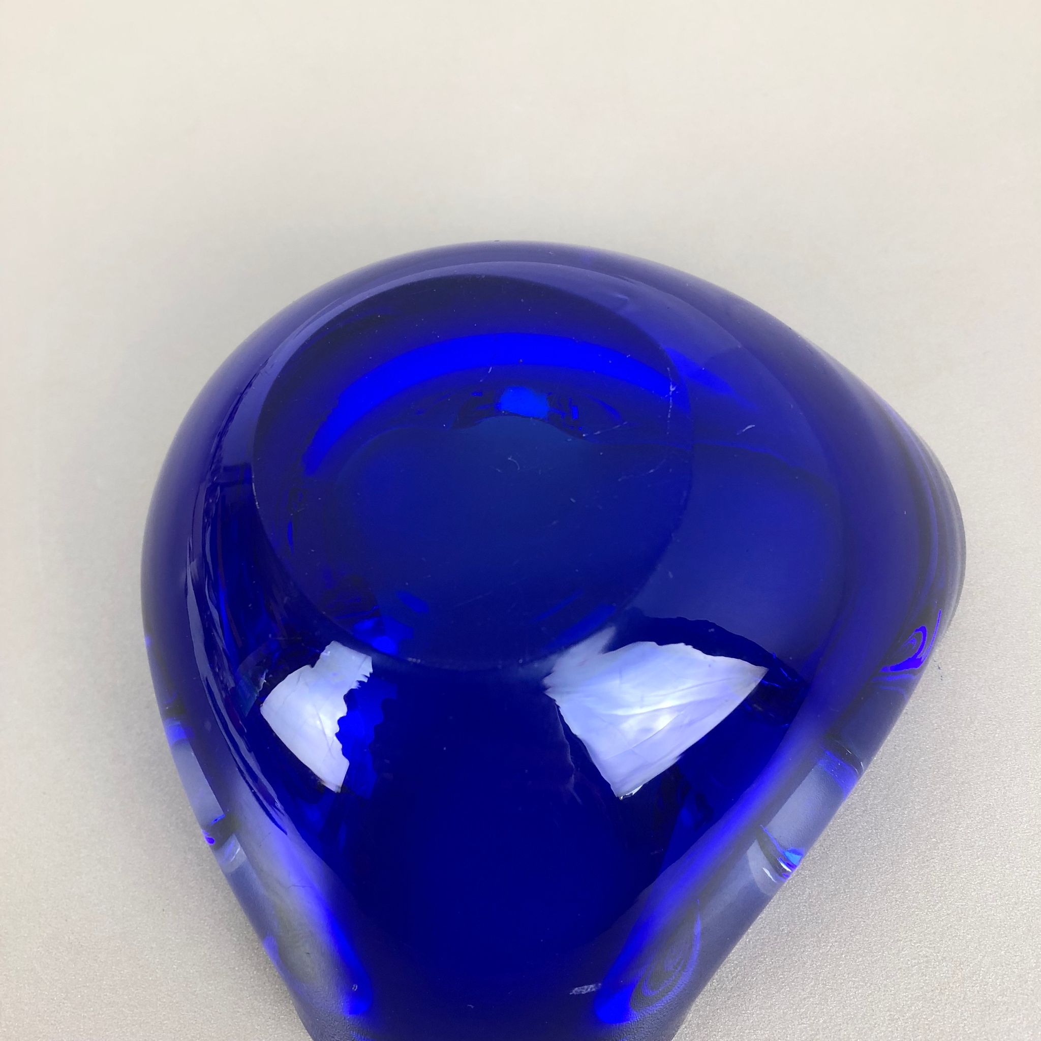 Cendrier Murano  "Blue" Italie années 1970
