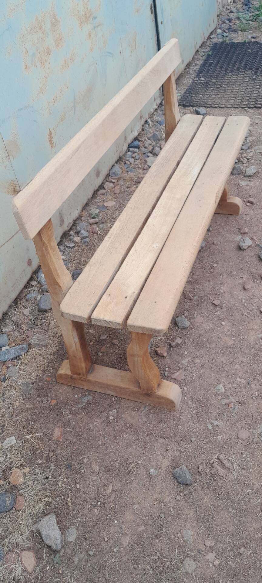 Small decorative beech bench