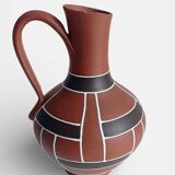 Mid-Century Modern Terracotta Pitcher by AKRU, West Germany, 1950s