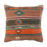 Vintage Turkish kilim cushion cover 55x55cm