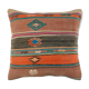 Vintage Turkish kilim cushion cover 55x55cm