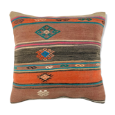 Vintage Turkish kilim cushion cover 55x55cm
