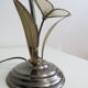 Lampe fleur en laiton et nacre