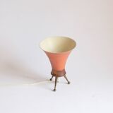 Brass tripod table lamp, 1950s
