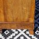 Commode coiffeuse, système en chemin de fer