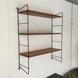 Black metal shelf