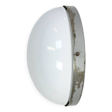 Vintage Wall or Ceiling Light with Milk Glass from Napako, 1960s