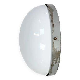 Vintage Wall or Ceiling Light with Milk Glass from Napako, 1960s