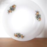Salad bowl opaline Arcopal pattern fruits
