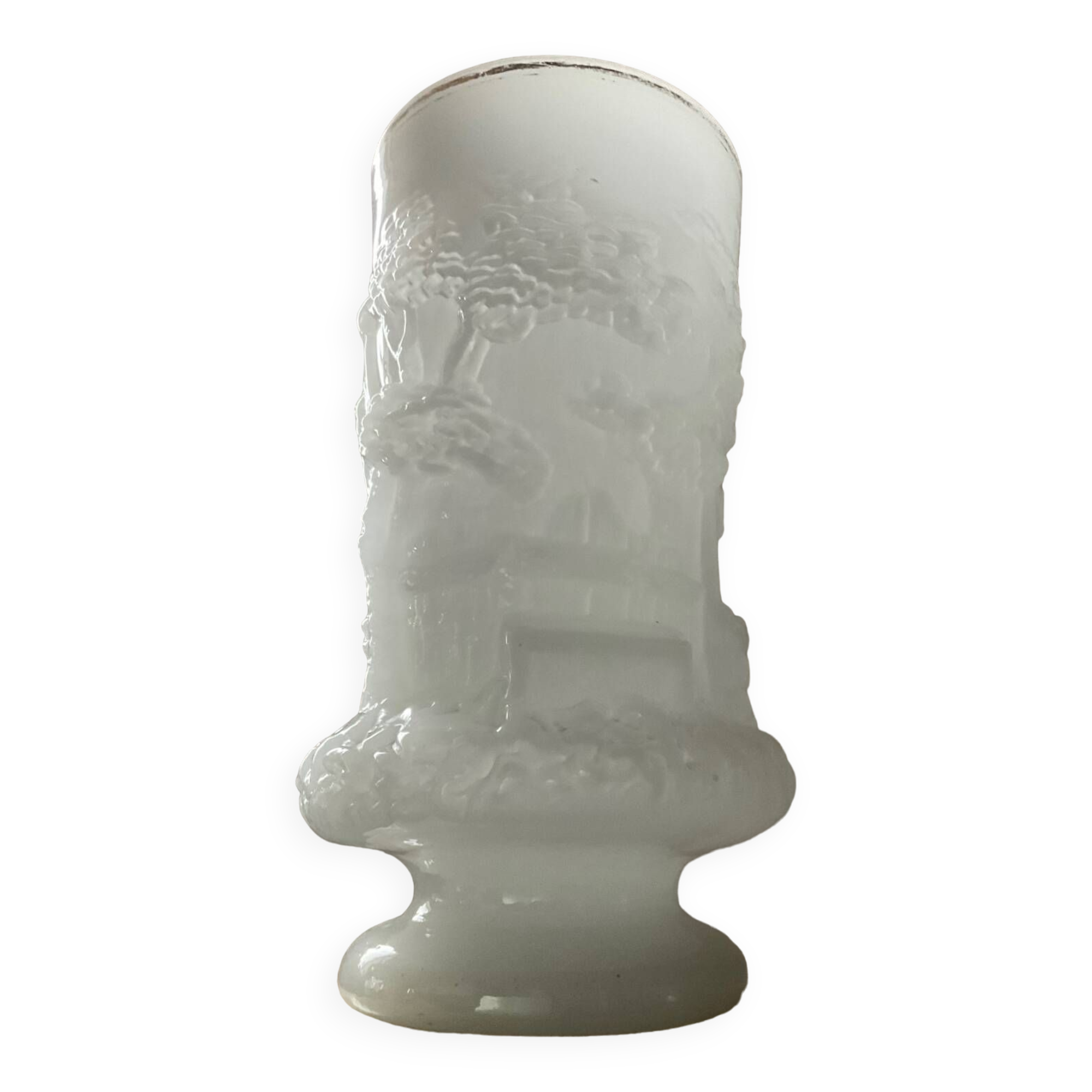 Large Art Deco opaline vase