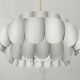 White metal suspension from the mid-century by H. Zender for Temde, 1960s.