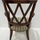 Art Deco office chair in solid mahogany, 20th century.