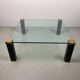 Hollywood Regency Mid-century Design Peter Ghyczy Glass & Brass.