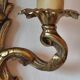 Pair of 19th century Louis XV style gilt bronze wall lights with 2 branches