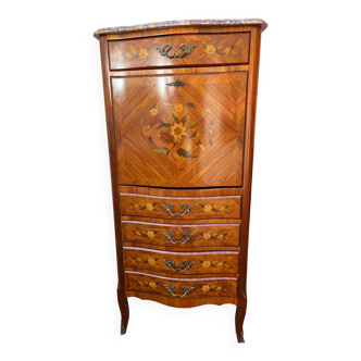 Secretary louis XV marquetry