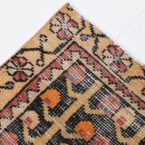 3x6 Shades Of Red & Black Handmade Wool Classic Vintage Rug, 100x179Cm