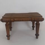 Small bench, slatted footrest