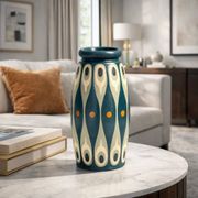 Vase Art Déco signé Léon Elchinger, Soufflenheim, années 1920