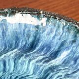 Mid-century modern pottery candlestick by Else and Henry Nielsen for Henri Keramik, 1960s.