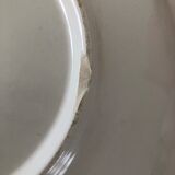 Antique earthenware dish from Luneville China Keller and Guerin 1889 "Chaillot de Vercor"