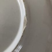 Antique earthenware dish from Luneville China Keller and Guerin 1889 "Chaillot de Vercor"