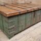 Old coffee table - Burmese teak chest