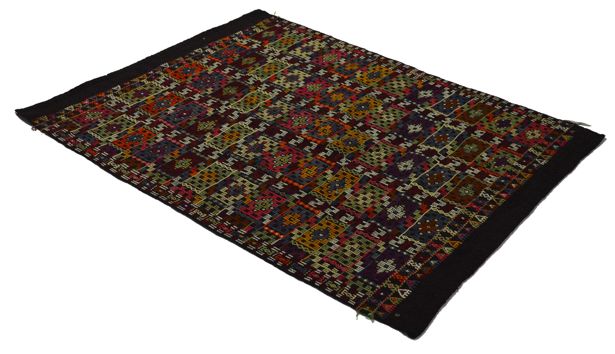 Anatolian handmade kilim rug 208 cm x 123 cm