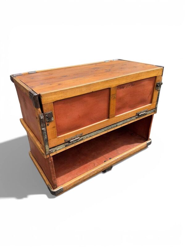 Caisse buffet bar / étagère – Mobilier industriel « Suroy »