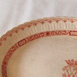 Serving dish Minton motif Cances - Antique ceramics - Iron earth