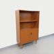 Vintage Scandinavian style storage bookcase in melamine and teak from the 60s