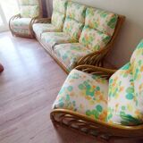 Salon bamboo rattan prestige