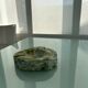 Green marble ashtray