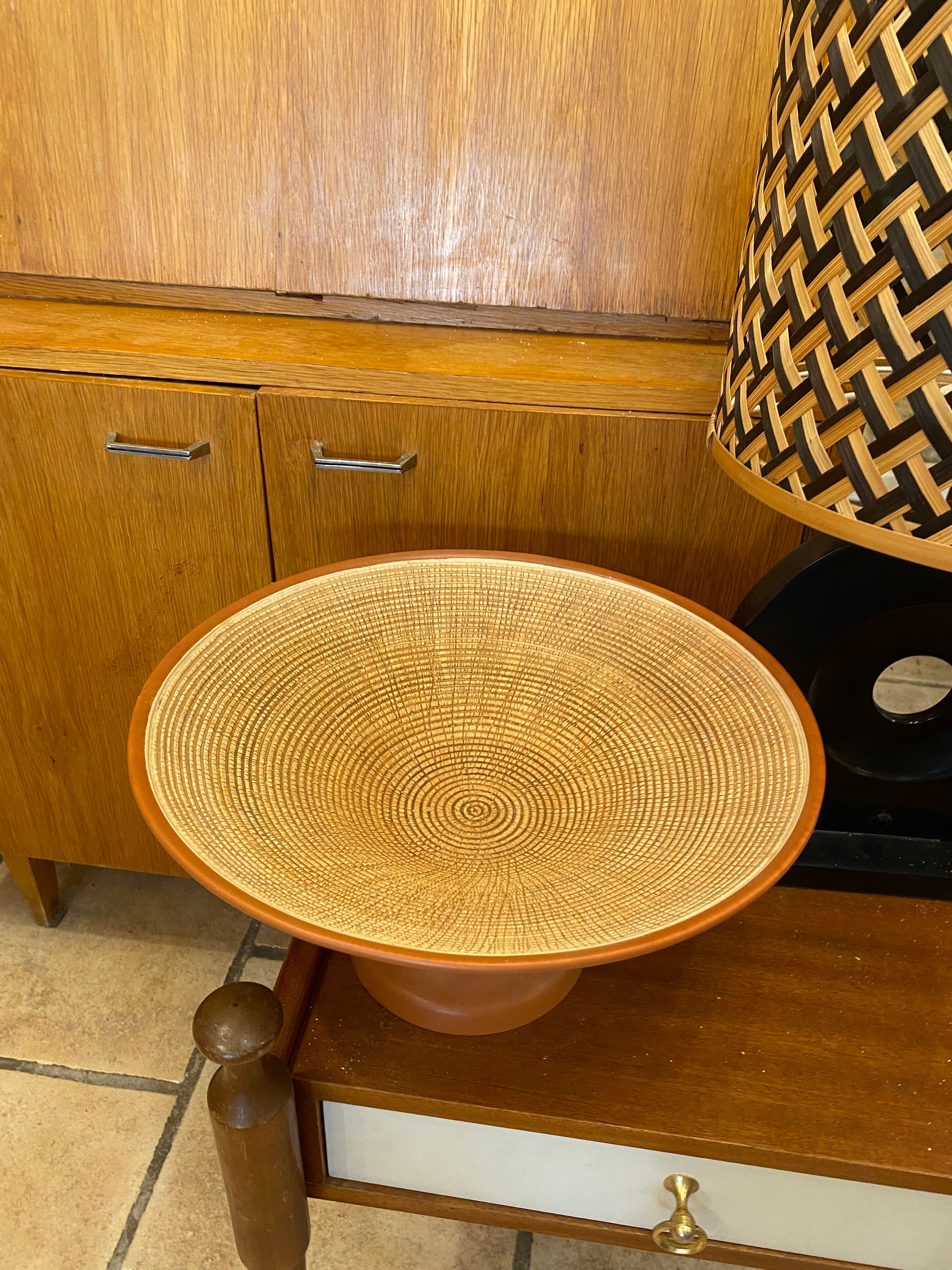 Contemporary terracotta cup