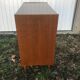 Old chest of drawers 4 drawers wood feet compass 70s vintage scandinavian