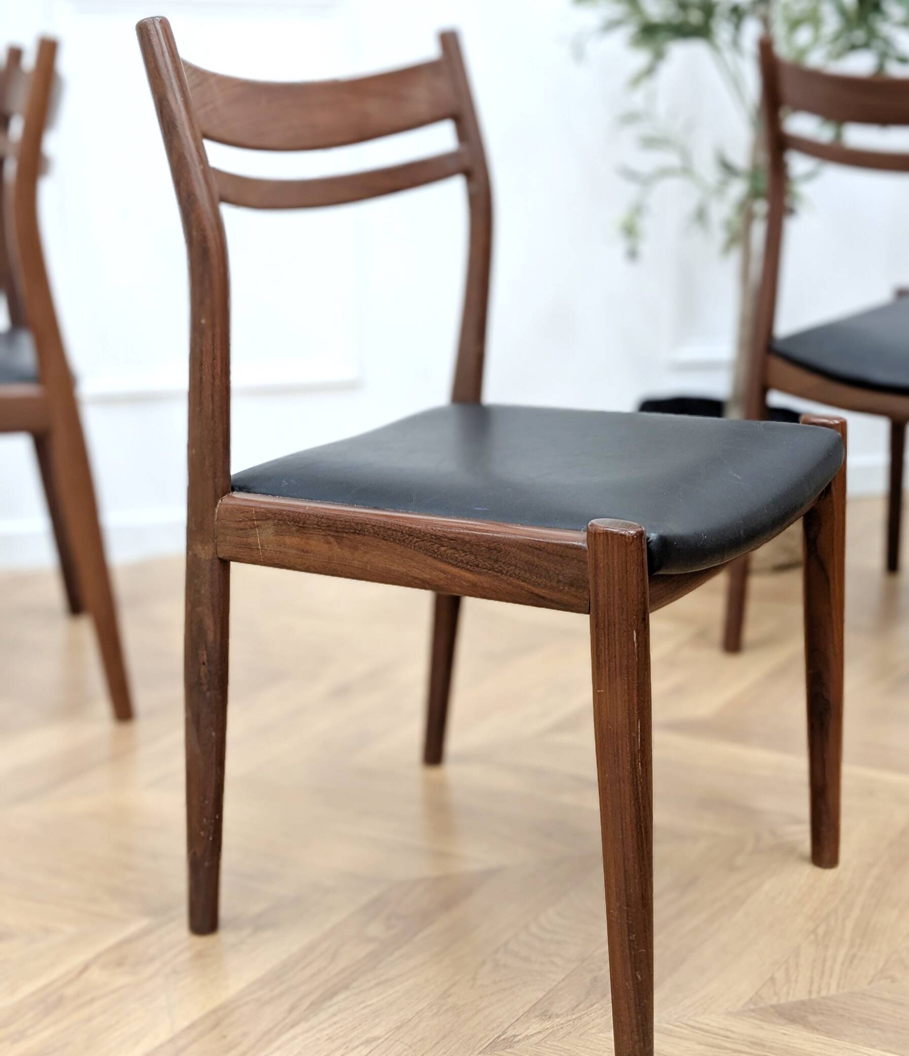6 vintage teak chairs