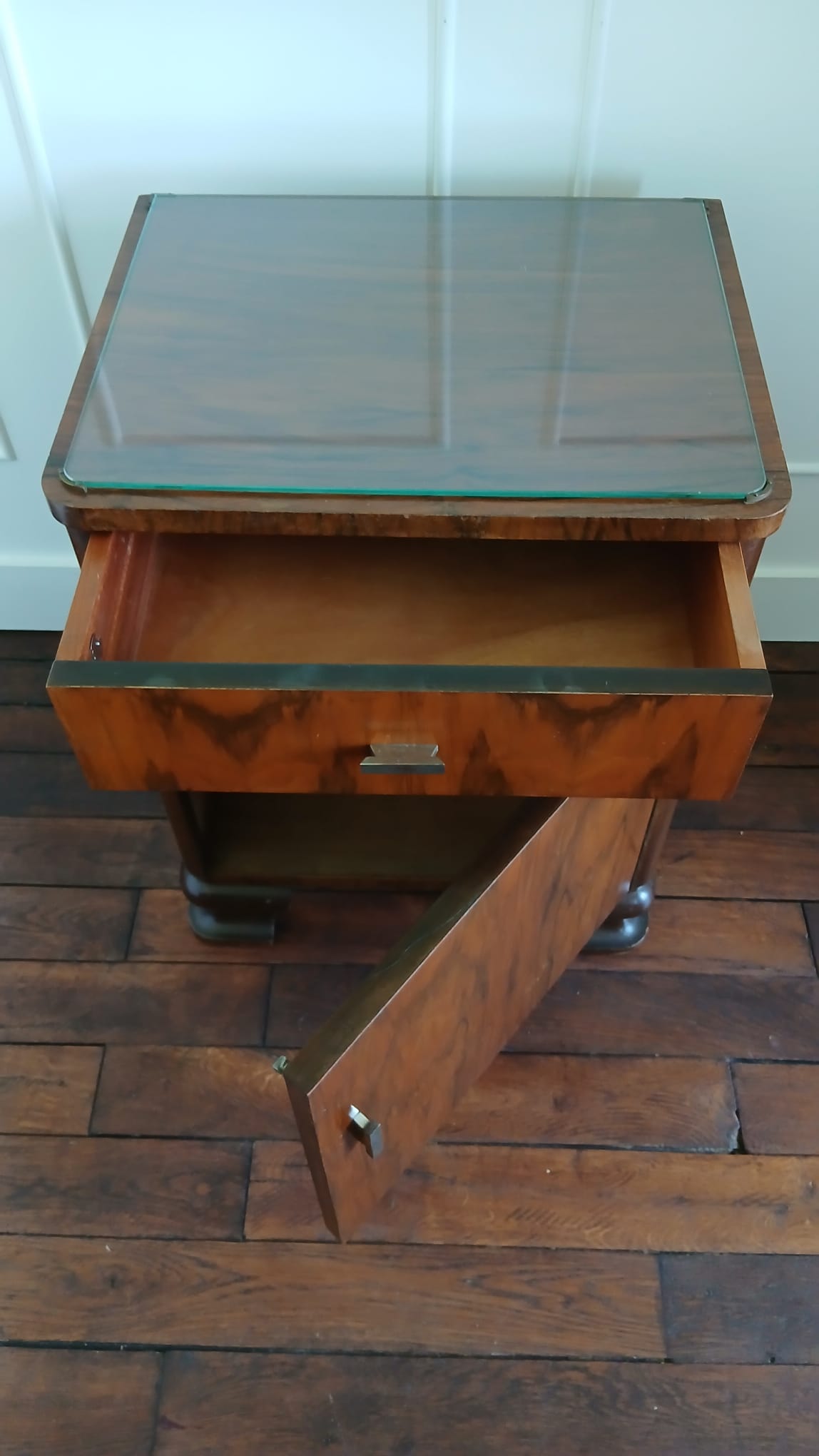 Art Deco bedside table pair
