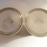 Service condiments sel/poivre salerons en met.argente sheffield