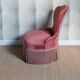 Fauteuil crapaud rose parme