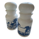 Set of two large opaline apothecary jars