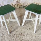 Vintage wooden stool, circa 1950's