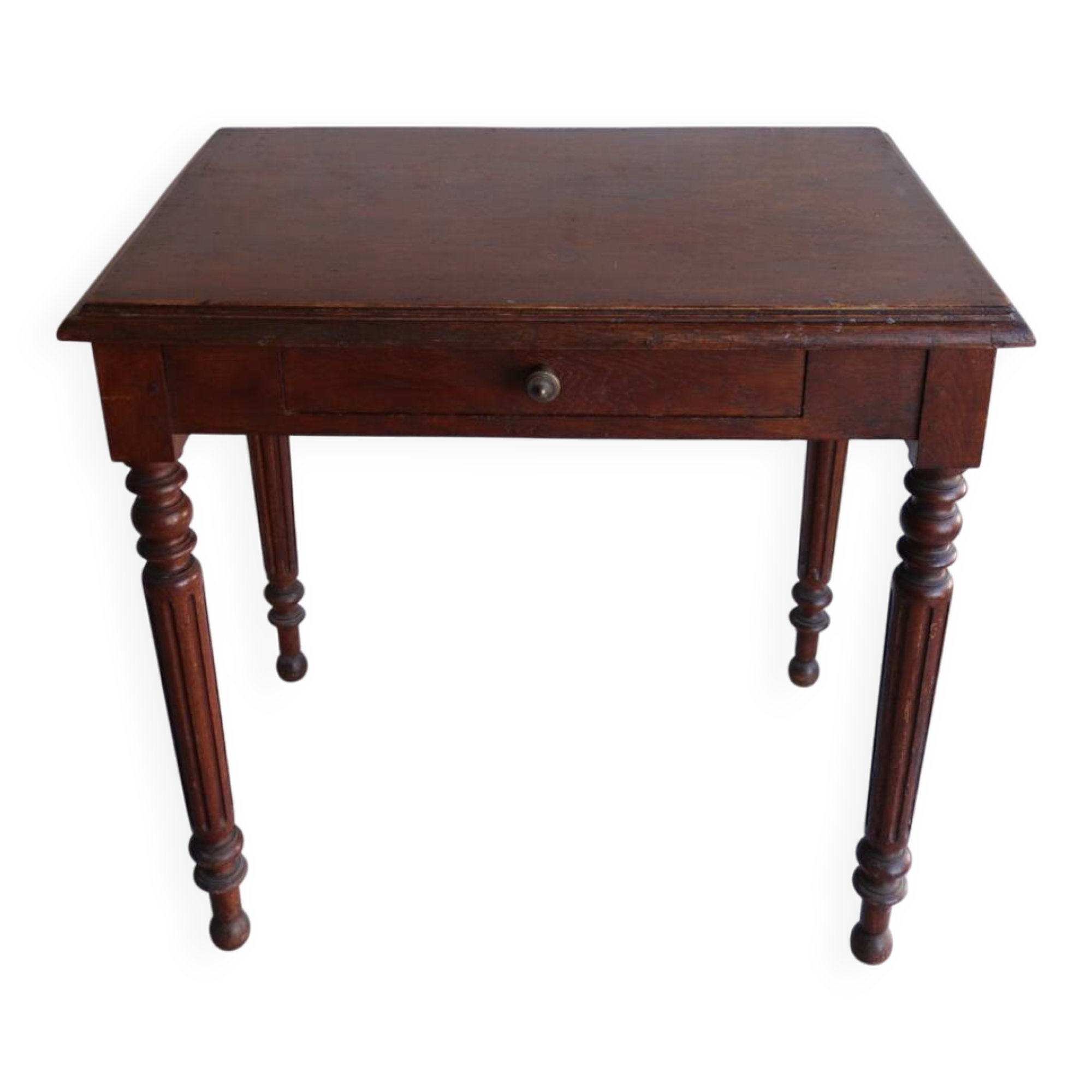 Small antique wooden desk – turned legs
